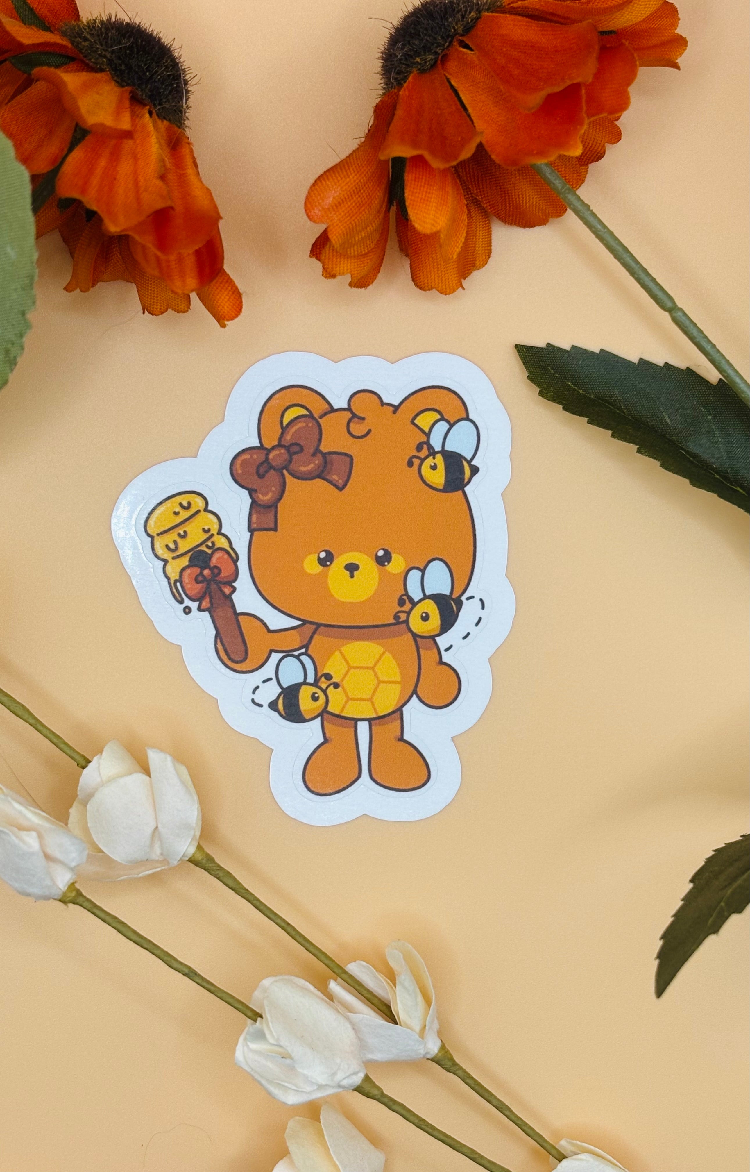 Huni Bear Die-Cut Sticker