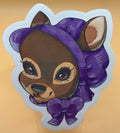 Deer in Gingham Die-cut Sticker